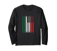 Italian American Flag Maglia a Manica