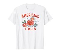 Italian Americana Orange Cocktail Viaggio Mediterraneo Maglietta