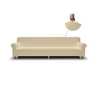 Italian Bed Linen CDPBPANNA4P Copridivano, 97% Poliestere + 3% Elastan, Panna, 4 Posti