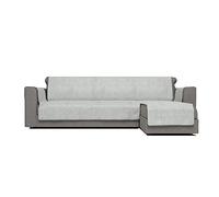 Italian Bed Linen COMFORT Copridivano Antiscivolo in poliestere, penisola destra, Grigio Chiaro, 290cm