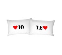 Italian Bed Linen Coppia Federe Stampa Digitale, PRINTED-03, 52 x 82 cm