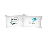 Italian Bed Linen Coppia Federe Stampa Digitale, PRINTED-35, 52 x 82 cm