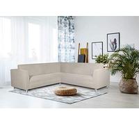 Italian Bed Linen Copridivano angolare - Salvadivano Elasticizzato, Aderenza Perfetta da 350 a 450 cm - Telo Copri Divano, Tessuto elastico in molti Colori, Panna