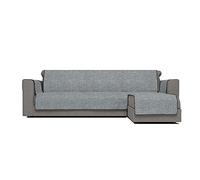 Italian Bed Linen Copridivano Antiscivolo Comfort con Penisola DX, Grigio Scuro, 290 cm