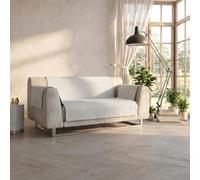 Italian Bed Linen Copridivano Antiscivolo Comfort, Panna, 2 Posti Maxi