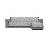 Italian Bed Linen Copridivano antiscivolo GLAMOUR Made in Italy, Penisola Destra Grigio Scuro 190 cm