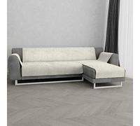 Italian Bed Linen Copridivano Antiscivolo Glamour Penisola DX, Panna, 240 cm