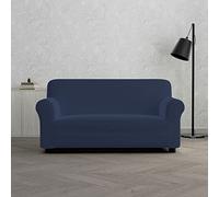 Italian Bed Linen Copridivano Elastico Dahlia - Proteggi Divano Elasticizzato 150-180 cm, 2 posti, Fodera Estensibile - Blu Scuro