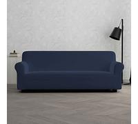 Italian Bed Linen Copridivano Elastico Dahlia - Proteggi Divano Elasticizzato 190-260 cm, 3 posti, Fodera Estensibile - Blu Scuro