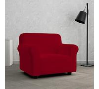 Italian Bed Linen Copridivano Elastico Dahlia - Proteggi Divano Elasticizzato 80-100 cm, 1 posto, Fodera Estensibile - Bordeaux