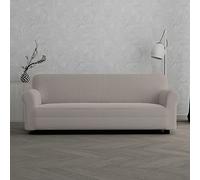 Italian Bed Linen Copridivano Elastico Leslie, 95% Poliestere + 5% Elastan, Tortora, 3 Posti