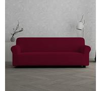 Italian Bed Linen Copridivano elastico Leslie, Bordeaux, 3 Posti