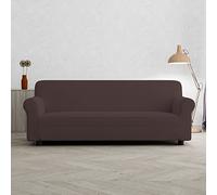 Italian Bed Linen Copridivano Pretty Bielastico Sagomato - Copertura Divano Elasticizzata, 3 POSTI Tessuto Estensibile da 170 a 220 cm, Lavabile - MARRONE