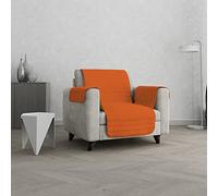 Italian Bed Linen Copridivano Trapuntato double-face TRENDY, 1 Posto, Arancio/Giallo