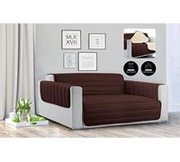Italian Bed Linen Copridivano Trapuntato TRENDY, 2 Posti, Marrone/Panna