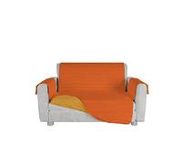 Italian Bed Linen Copridivano Trapuntato Trendy, Arancio/Giallo, 2 Posti