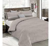 Italian Bed Linen Emotion in cotone, Basic Tortora, 2 Posti