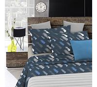 Italian Bed Linen Fantasy Completo Letto, Microfibra, Gessetti, Matrimoniale