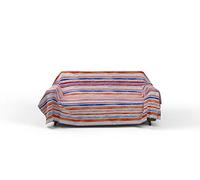 Italian Bed Linen Fantasy Strisce Telo Copritutto Stampato 2 Posti, Microfibra