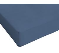 Italian Bed Linen Max Color Lenzuolo sotto a 1 Piazza e Mezza, 100% Cotone, Avio, 1 Posto e Mezzo