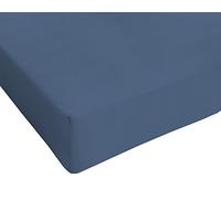 Italian Bed Linen, Max Color, Lenzuolo sotto, Avio, 1 Posto e Mezzo Francese