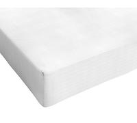 Italian Bed Linen, Max Color, Lenzuolo sotto, Bianco, 1 Posto