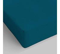 Italian Bed Linen, Max Color, Lenzuolo sotto, Verde petrolio, 1 Posto