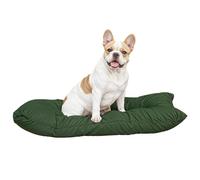 Italian Bed Linen Maxy cuscinone ELEGANT, imbottito e trapuntato, per cani e gatti, 60 x 100 cm, Verde Scuro