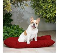 Italian Bed Linen Maxy cuscinone trapuntato ELEGANT per cani e gatti, 60 x 100 cm, Rosso