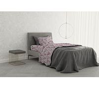 Italian bed Linen MB HOME BASIC Completo Letto “Dafne”, 1 Piazza e Mezza, Kinki