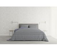 Italian Bed Linen MB Home Italy, Parure Copripiumino „Athena“, 2 Posti, Malindi Blu