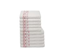 Italian Bed Linen N.10 Pezzi Spugna Kate, Fiore Bordeaux, 50x100cm