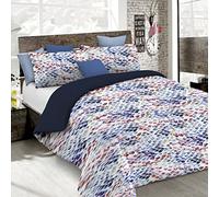 Italian Bed Linen Parure Copripiumino Fashion, Microfibra, Lena, Una Piazza e Mezza