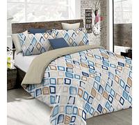 Italian Bed Linen Parure Copripiumino Fashion, Microfibra, Multicolore (Jolly), 1 Piazza