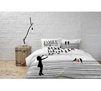 Italian Bed Linen Parure Copripiumino Shine in Stampa Digitale, Made in Italy, 100% Cotone, Shine 04, 2 Posti