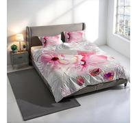 Italian Bed Linen Parure Copripiumino Stampa Digitale KIOSA, 100% cotone Made in Italy, Set Copripiumino Letto Matrimoniale Sacco Piumino 250x200cm+2 federe 50x80cm - KIO640