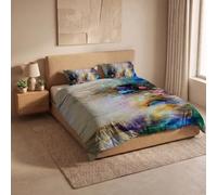 Italian Bed Linen Parure Copripiumino Stampa Digitale KIOSA, 100% cotone Made in Italy, Set Copripiumino Letto Matrimoniale Sacco Piumino 250x200cm+2 federe 50x80cm - KIO622