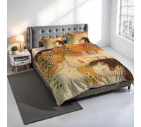 Italian Bed Linen Parure Copripiumino Stampa Digitale SOGNI D'AUTORE, 100% cotone Made in Italy, Set Copripiumino Letto Matrimoniale Sacco Piumino 250x200cm+2 federe 50x80cm - SD50