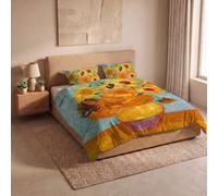 Italian Bed Linen Parure Copripiumino Stampa Digitale SOGNI D'AUTORE, 100% cotone Made in Italy, Set Copripiumino Letto Matrimoniale Sacco Piumino 250x200cm+2 federe 50x80cm - SD49