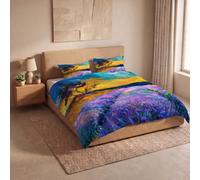 Italian Bed Linen Parure Copripiumino Stampa Digitale SOGNI D'AUTORE, 100% cotone Made in Italy, Set Copripiumino Letto Matrimoniale Sacco Piumino 250x200cm+2 federe 50x80cm - SD12