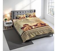 Italian Bed Linen Parure Copripiumino Stampa Digitale SOGNI D'AUTORE, 100% cotone Made in Italy, Set Copripiumino Letto Matrimoniale Sacco Piumino 250x200cm+2 federe 50x80cm - SD59