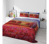 Italian Bed Linen Parure Lenzuola Matrimoniale 100% Cotone Sogni d'Autore, Completo Letto 2 Piazze con Lenzuolo Sopra e 2 Federe, Stampa Digitale Alta Definizione, Made in Italy, SD21
