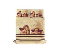 Italian Bed Linen Parure Lenzuola Matrimoniale 100% Cotone Sogni d'Autore, Completo Letto 2 Piazze con Lenzuolo Sopra e 2 Federe, Stampa Digitale Alta Definizione, Made in Italy, SD59