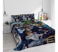 Italian Bed Linen Parure letto Stampa digitale SOGNI D’AUTORE 100% Cotone, SD-06, Matrimoniale