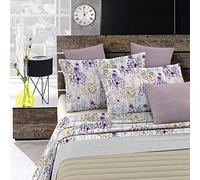 Italian Bed Linen Parure Letto Watercolor, 100% Cotone, Multicolore Wt10, 2 Posti