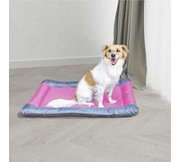 Italian Bed Linen SOGNI E CAPRICCI - Tappeto impermeabile per animali, in poliestere, 80 x 65 x 7 cm, colore: Rosa