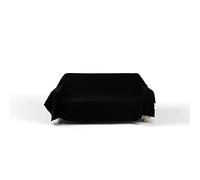 Italian Bed Linen Telo copritutto MAX COLOR tinta unita, Nero, 270x300cm