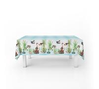 Italian Bed Linen Tovaglia antimacchia in panama 100% Cotone, DOLCE QUIETE 150 x 180 cm