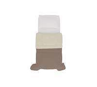 Italian Bed Linen Trapunta Estiva Bicolore SOGNI E CAPRICCI, Tortora/Crema 150x200 cm