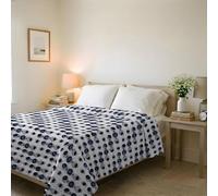 Italian Bed Linen Trapuntino Estivo Linea BASIC Made in Italy Copriletto Stampato in Morbida Microfibra - Trapunta Primavera Estate Mezza Stagione - Optical, Matrimoniale 250x240cm